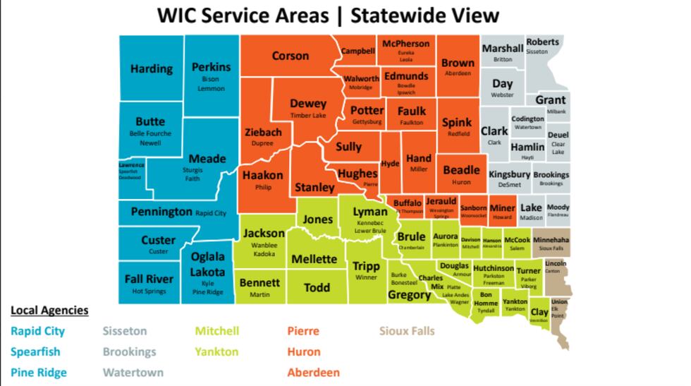 WIC Service Areas graphic