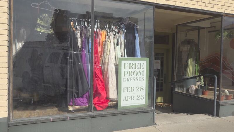 Hippie Haven hosts 2nd Free Prom Dress Drive in downtown Rapid City.