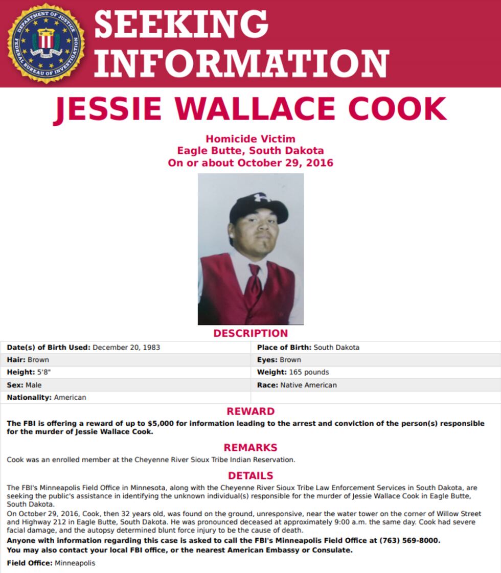 Reward poster from the FBI.