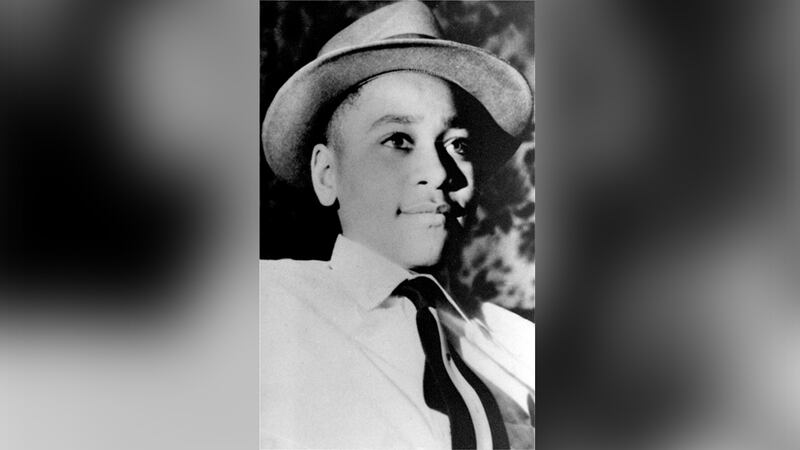 FILE - An undated portrait of Emmett Louis Till, a Black 14-year-old Chicago boy, whose...