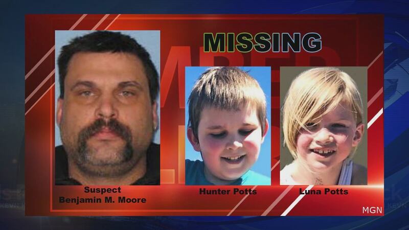 The poster for the people involved in the Amber Alert that happened in Sturgis on Tuesday night
